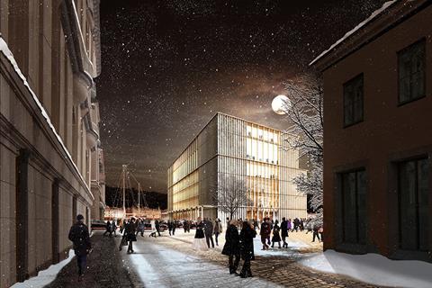 David Chipperfield Architects - Stockholm Nobel Centre - view from Hovslagargatan